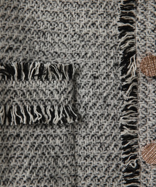 フリンジツイードジレ