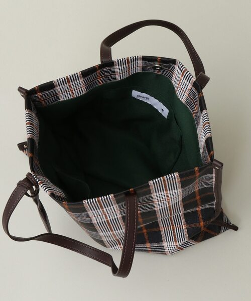 CONVERSE TOKYO（コンバーストウキョウ）の「チェック柄 トートバッグ（トートバッグ・レディース・グレー/キャメル/ピンク・FREE）」の6枚目の写真