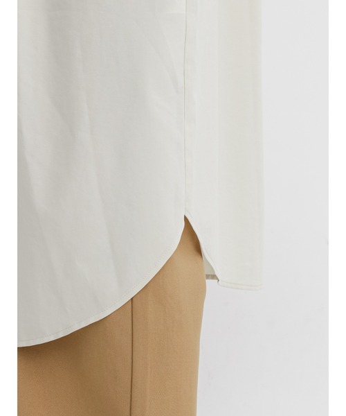 Samansa Mos2 blue（サマンサモスモスブルー）の「レイヤード風シャツワンピース（ワンピース・レディース・カーキ/チャコール/キナリ・ﾌﾘ-）」の16枚目の写真