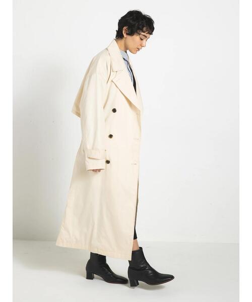 koe(コエ)の「【ユニセックス】オーバーサイズトレンチコート(トレンチコート・レディース・サックスブルー/ベージュ・FREE)」の22枚目の写真