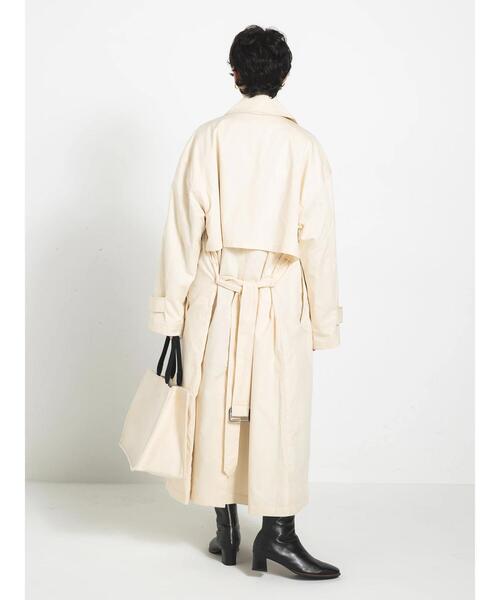 koe(コエ)の「【ユニセックス】オーバーサイズトレンチコート(トレンチコート・レディース・サックスブルー/ベージュ・FREE)」の21枚目の写真