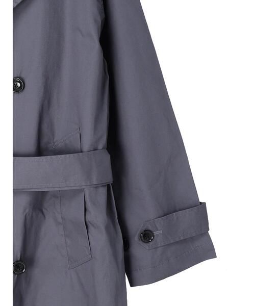 koe(コエ)の「【ユニセックス】オーバーサイズトレンチコート(トレンチコート・レディース・サックスブルー/ベージュ・FREE)」の17枚目の写真