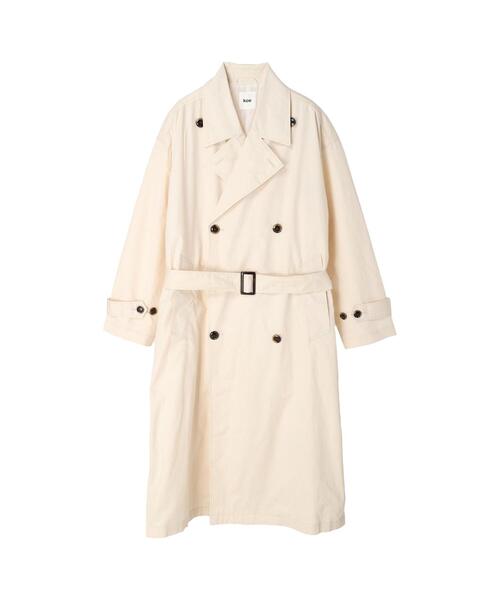 koe(コエ)の「【ユニセックス】オーバーサイズトレンチコート(トレンチコート・レディース・サックスブルー/ベージュ・FREE)」の7枚目の写真