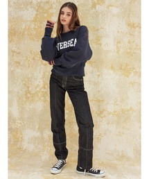 ALEXIA STAM | Pin Tuck Straight Denim Pants /ピンタックストレートデニムパンツ(デニムパンツ)