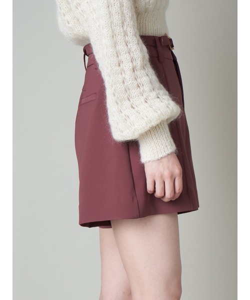 LILY BROWN（リリーブラウン）の「ベルテッドハイウエストショートパンツ（その他パンツ・レディース・ブラック/その他/ワインレッド・0/1）」の9枚目の写真