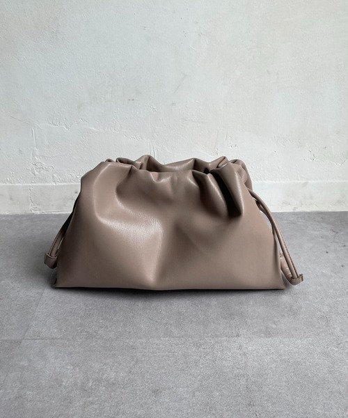 CAPRICIEUX LE'MAGE（カプリシューレマージュ）の「ドロストバッグ（ハンドバッグ・レディース・ベージュ/シルバー・FREE）」の9枚目の写真