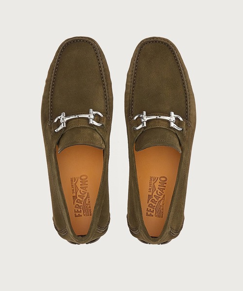 Salvatore Ferragamo ドライビングシューズ　ブラウン モカシン Salvatore Ferragamo ドライビングシューズブラウン モカシン