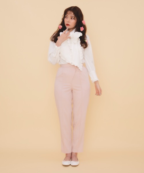 MIRO AMURETTE（ミロアミュレット）の「feminine slacks/ピンクスラックス（スラックス・レディース・ベビーピンク・SMALL/MEDIUM）」の11枚目の写真