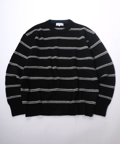 セーターさま専用 セール】細ピッチボーダーニット セータープルオーバートップス メンズ
