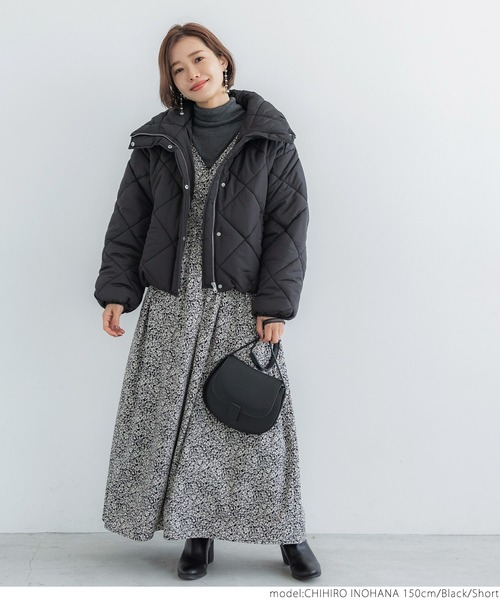 coca（coca）（コカ）の「花柄カシュクールワンピース（ワンピース・レディース・ブラック・SHORT/LONG）」の5枚目の写真