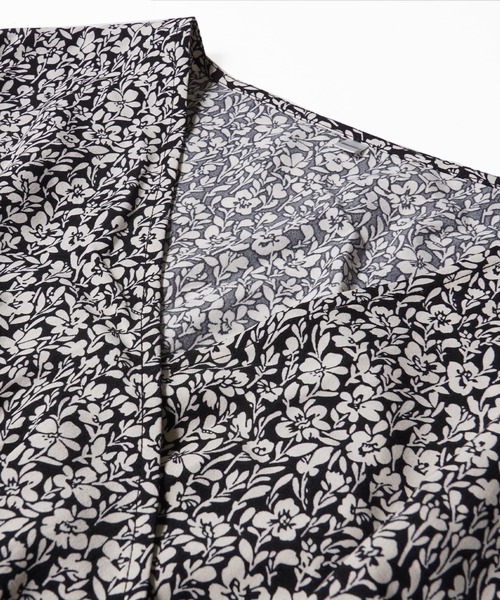 coca（coca）（コカ）の「花柄カシュクールワンピース（ワンピース・レディース・ブラック・SHORT/LONG）」の12枚目の写真