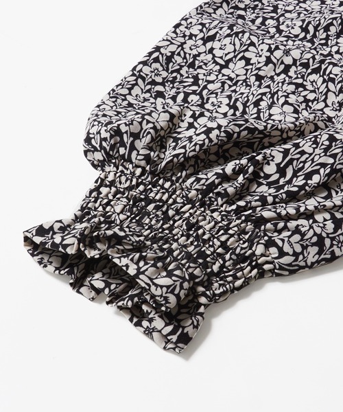 coca（coca）（コカ）の「花柄カシュクールワンピース（ワンピース・レディース・ブラック・SHORT/LONG）」の13枚目の写真