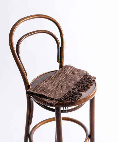 PIACENZA(ピアチェンツァ)の「【PIACENZA / ピアチェンツァ】URAS ハウンドトゥース マフラー(マフラー・メンズ・ブラック/チャコールグレー/ブラウン・FREE)」の3枚目の写真