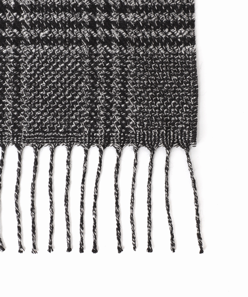 PIACENZA(ピアチェンツァ)の「【PIACENZA / ピアチェンツァ】URAS ハウンドトゥース マフラー(マフラー・メンズ・ブラック/チャコールグレー/ブラウン・FREE)」の9枚目の写真