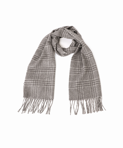 PIACENZA(ピアチェンツァ)の「【PIACENZA / ピアチェンツァ】URAS ハウンドトゥース マフラー(マフラー・メンズ・ブラック/チャコールグレー/ブラウン・FREE)」の14枚目の写真