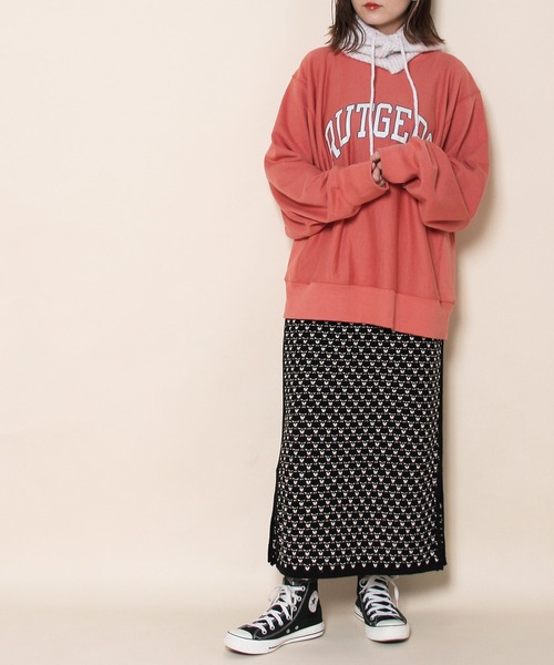 Crisp(クリスプ)の「ジャカードニットスカート(スカート・レディース・ブラック/グリーン・FREE)」の19枚目の写真