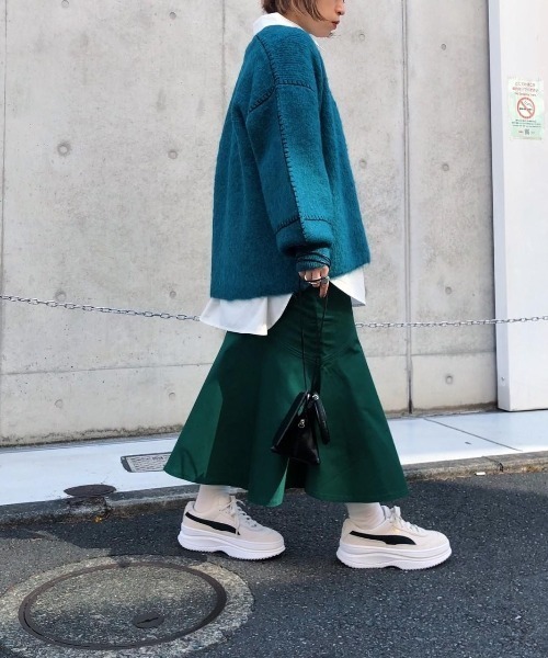 B'2nd（ビーセカンド）の「HCAE(エイチシーエーイー) COLOR STICH KNIT CARDIGAN/カラーステッチニットカーディガン（カーディガン/ボレロ・レディース・ブラック/グリーン/ピンク・F）」の6枚目の写真