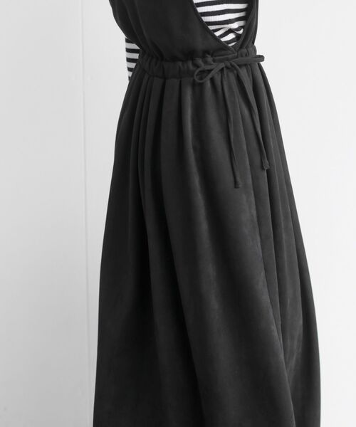 rps（アールピーエス）の「サイドリボンカシュクールジャンパースカート（ジャンパースカート・レディース・ブラック/グレー/ブラウン/ボルドー/モカ・フリー）」の11枚目の写真