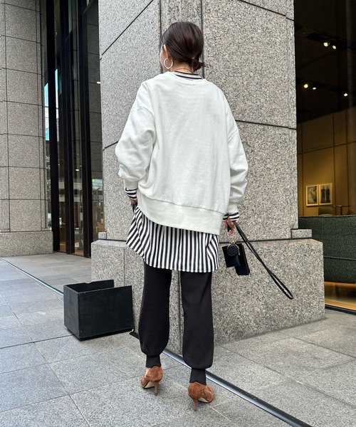 DouDou（ドゥドゥ）の「ニットジョグパンツ（その他パンツ・レディース・ライトグレー/ベージュ/ブラック・FREE）」の8枚目の写真