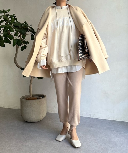 DouDou（ドゥドゥ）の「ニットジョグパンツ（その他パンツ・レディース・ライトグレー/ベージュ/ブラック・FREE）」の14枚目の写真