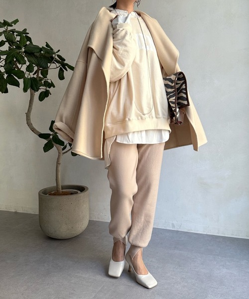 DouDou（ドゥドゥ）の「ニットジョグパンツ（その他パンツ・レディース・ライトグレー/ベージュ/ブラック・FREE）」の15枚目の写真