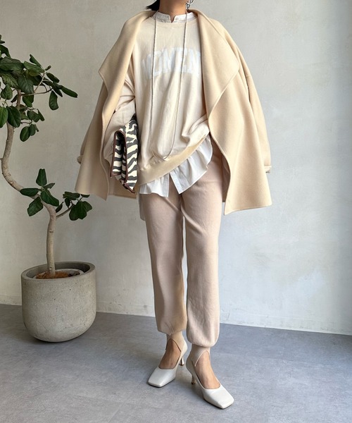 DouDou（ドゥドゥ）の「ニットジョグパンツ（その他パンツ・レディース・ライトグレー/ベージュ/ブラック・FREE）」の16枚目の写真
