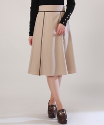 ASTORIA ODIER | 配色パイピングフレアスカート(スカート)