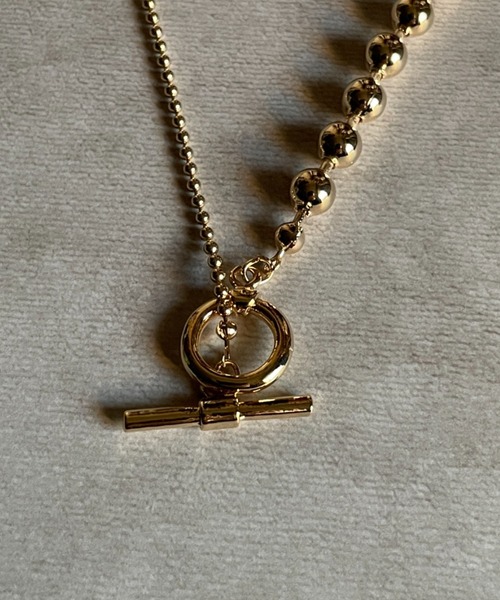 ciite'（シーテ）の「ボールチェーン マンテルネックレス（ネックレス・レディース・シルバー/ゴールド・FREE）」の4枚目の写真