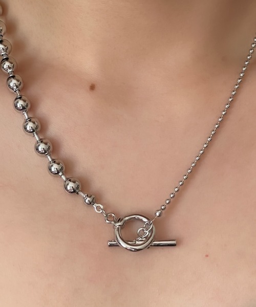 ciite'（シーテ）の「ボールチェーン マンテルネックレス（ネックレス・レディース・シルバー/ゴールド・FREE）」の10枚目の写真