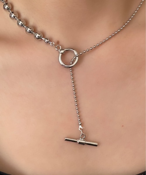 ciite'（シーテ）の「ボールチェーン マンテルネックレス（ネックレス・レディース・シルバー/ゴールド・FREE）」の5枚目の写真