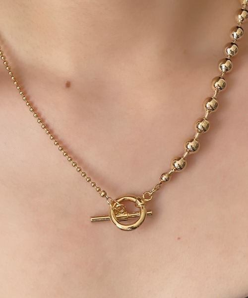 ciite'（シーテ）の「ボールチェーン マンテルネックレス（ネックレス・レディース・シルバー/ゴールド・FREE）」の6枚目の写真