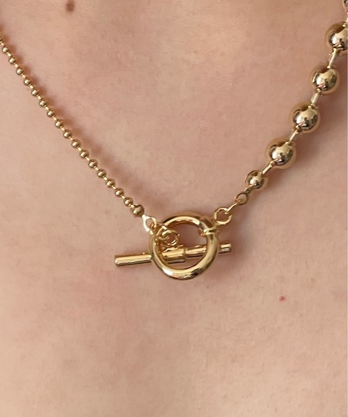 ciite'（シーテ）の「ボールチェーン マンテルネックレス（ネックレス・レディース・シルバー/ゴールド・FREE）」の7枚目の写真