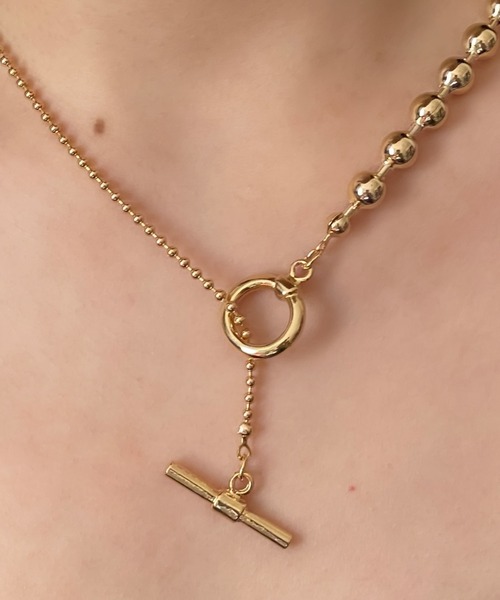ciite'（シーテ）の「ボールチェーン マンテルネックレス（ネックレス・レディース・シルバー/ゴールド・FREE）」の3枚目の写真