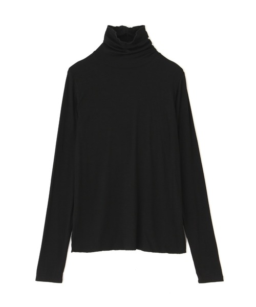 N.(N. Natural Beauty Basic)(エヌエヌナチュラルビューティーベーシック)の「【追加生産】◆ハイネックインナーカットソー(Tシャツ/カットソー・レディース・オフホワイト/ブラック/ライトグリーン/オレンジ・MEDIUM)」の11枚目の写真