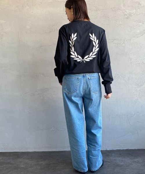 FRED PERRY ロンT FRED PERRY/フレッドペリー] トラックテープデザイン ワン
