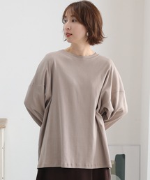 やわらかヘビーコットンクルーネック ロング Tシャツ