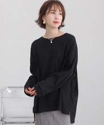 やわらかヘビーコットンクルーネック ロング Tシャツ