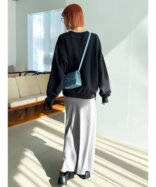 EMODA（エモダ）の「ナローマキシスカート（スカート・レディース・ブラック/グレー・FREE）」の6枚目の写真