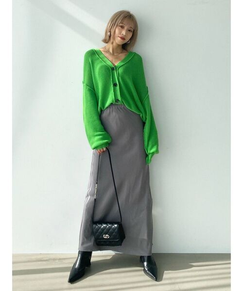 EMODA（エモダ）の「ナローマキシスカート（スカート・レディース・ブラック/グレー・FREE）」の7枚目の写真