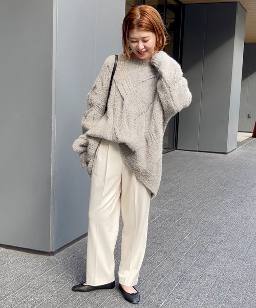 スピックアンドスパン フェードカラーストレッチタックパンツ Spick & Span｜ストレッチタックストレートパンツ | Rakuten