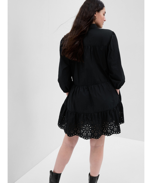 GAP(ギャップ)の「袖コンシャス シャツワンピース(ワンピース・レディース・ピンク/その他/ブラック・XS/S/M/L/XXS)」の4枚目の写真