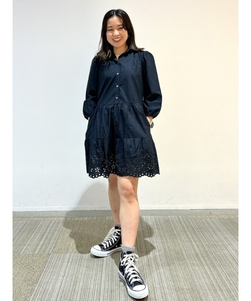GAP（ギャップ）の「袖コンシャス シャツワンピース（ワンピース