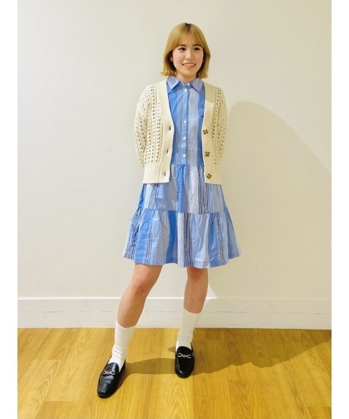 GAP(ギャップ)の「袖コンシャス シャツワンピース(ワンピース・レディース・ピンク/その他/ブラック・XS/S/M/L/XXS)」の9枚目の写真