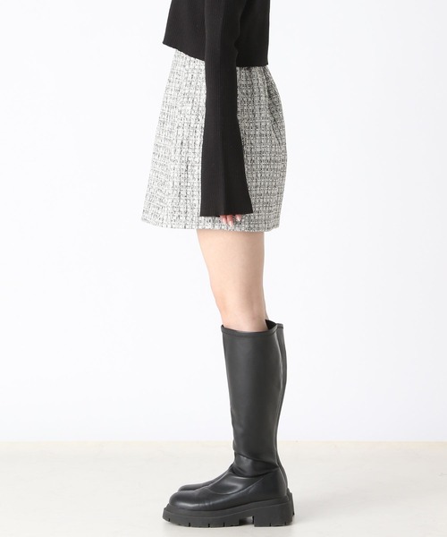 Heather（ヘザー）の「ツイードミニスカート　188002（スカート・レディース・オフホワイト/グレー・FREE）」の8枚目の写真