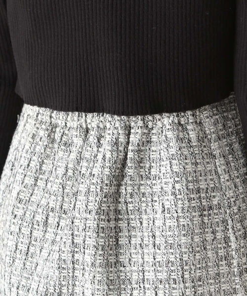 Heather（ヘザー）の「ツイードミニスカート　188002（スカート・レディース・オフホワイト/グレー・FREE）」の10枚目の写真