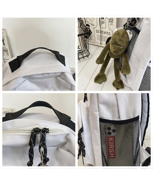 バックパック・リュック Rest & Recreation LOGO MESH BACKPACKWHITE RR242AC010WHITE Rest & Recreation LOGO MESH BACKPACKWHITE RR242AC010WHITE