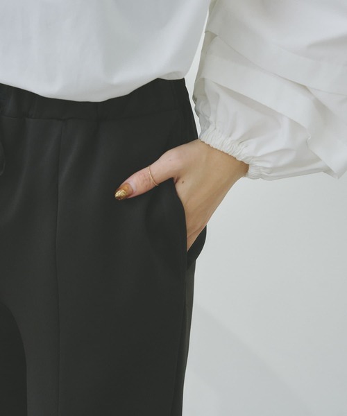 Chez toi（シェトワ）の「裾スリットカットパンツ（その他パンツ・レディース・ブラック/アイボリー/ミント・FREE）」の10枚目の写真