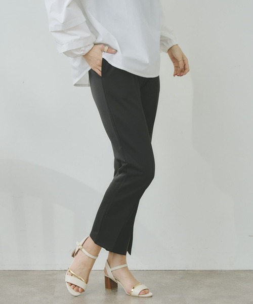 Chez toi（シェトワ）の「裾スリットカットパンツ（その他パンツ・レディース・ブラック/アイボリー/ミント・FREE）」の18枚目の写真