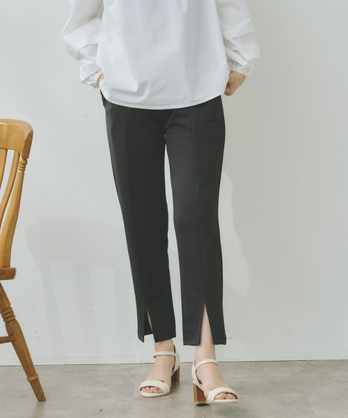 Chez toi（シェトワ）の「裾スリットカットパンツ（その他パンツ・レディース・ブラック/アイボリー/ミント・FREE）」の17枚目の写真