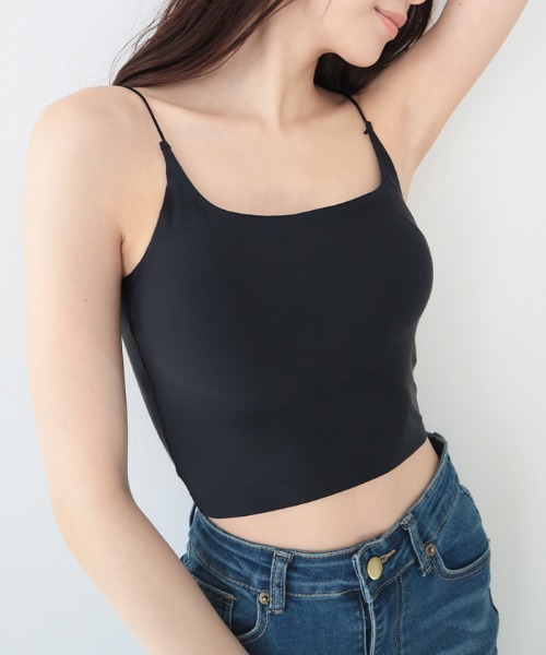 AMBIENT(アンビエント)の「カップインインナーキャミソール(キャミソール・レディース・ホワイト/ブラック/ベージュ・FREE)」の3枚目の写真